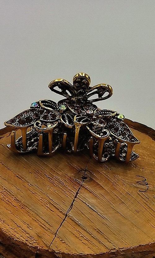 Döküm Metal Renkli Taşlı Lüks Toka