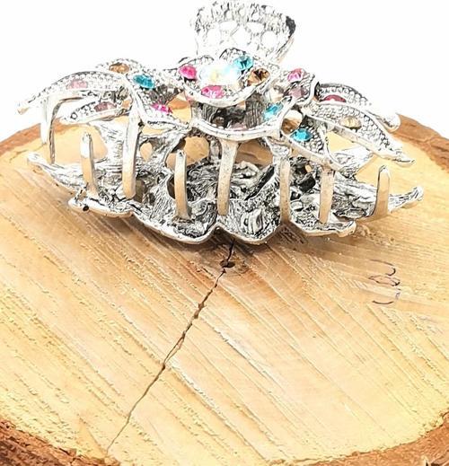 Döküm Metal Renkli Taşlı Lüks Toka