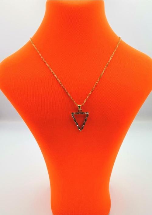 Gold Renk Zincir Figürlü Kararmaz Özel Tasarım Kolye