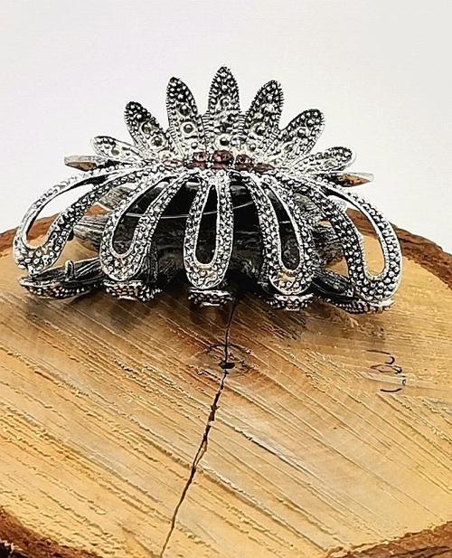 Döküm Metal Renkli Taşlı Lüks Toka