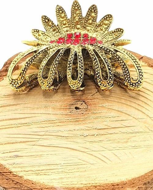 Döküm Metal Renkli Taşlı Lüks Toka