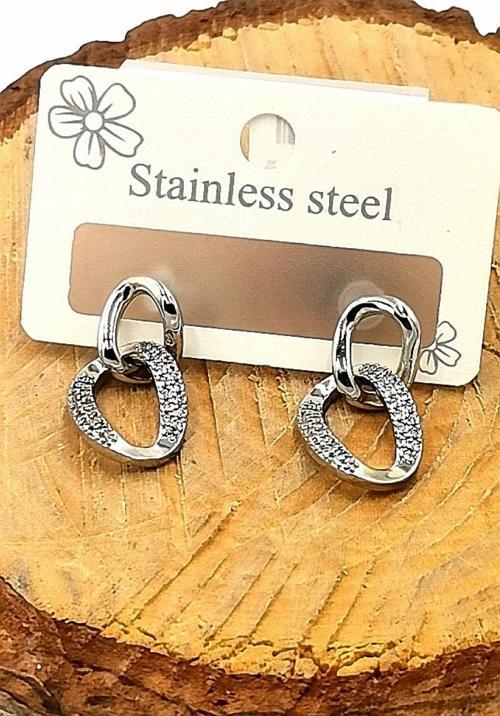 Kararmaz Çelik Lüks Küpe