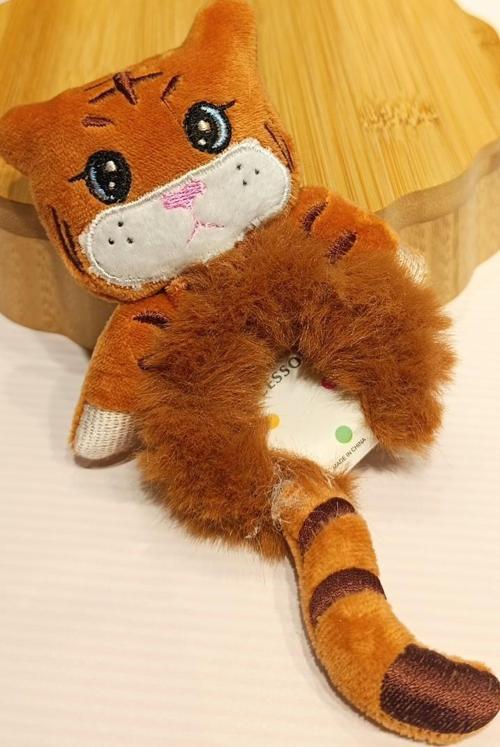 Lüks Figürlü Gösterişli Peluş  Lastik Toka