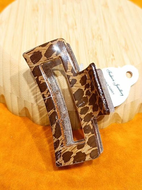 Lüks Leopar Figürlü Kıstırma Toka