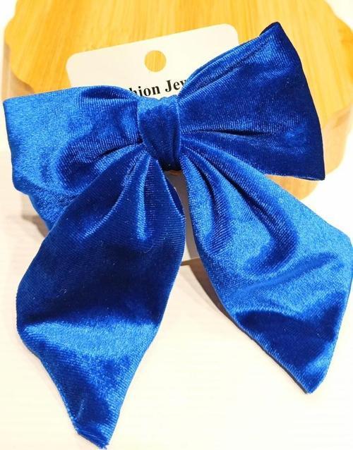 Lüks Gösterişli Figürlü Kadife Klips Toka