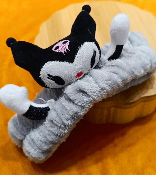 Lüks Peluşlu Figürlü Saç Bandana