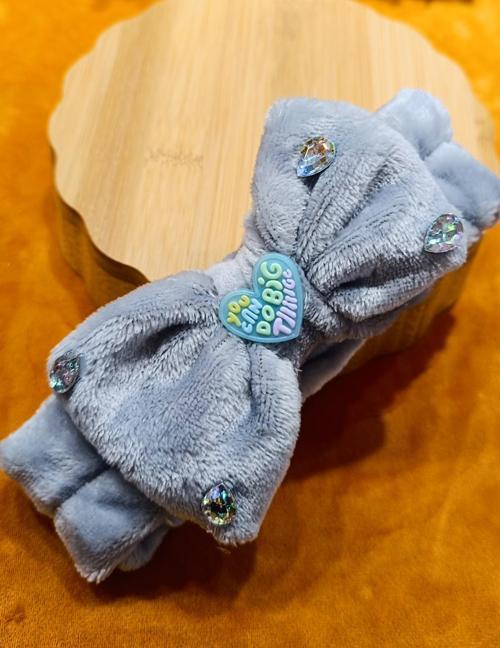 Lüks Peluşlu Figürlü Saç Bandana