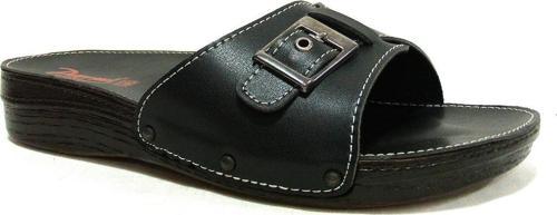 Siyah Tokalı Anatomik Comfort Terlik