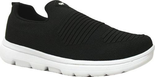 Siyah Beyaz Bağcıksız Aqua Sneaker Spor Ayakkabı