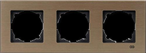 EQONA NOBLE INOX BRONZ ÜÇLÜ ÇERÇEVE