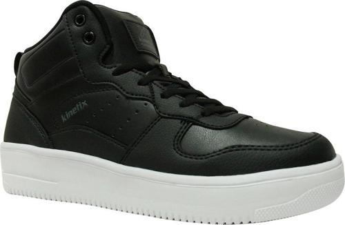 Siyah Beyaz Bağcıklı Boğazlı Basket Sneaker Spor Ayakkabı