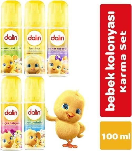 Bebek Kolonyası 100 ml (Bıcı Bıcı- Orman- Bahar- Çicek- Deniz) Karma 5 Li Set