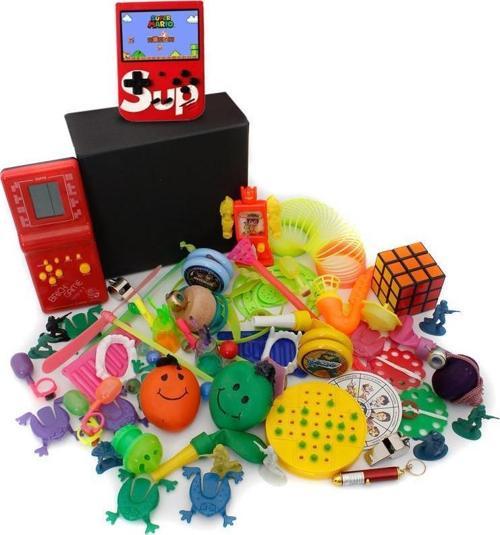 Nostaljik Bakkal Özel Kırmızı Tetris Ve Kırmızı Nostaljik Atari Oyuncak Kutusu