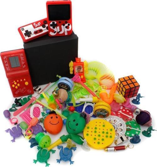 Nostaljik Özel Oyuncak Kutusu Kırmızı Tetris Ve Kırmızı Nostaljik Atari