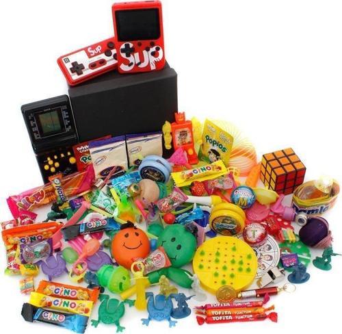 Nostaljik Bakkal Özel Gıda Ve Oyuncak Kutusu , Siyah Tetris Ve Atarili