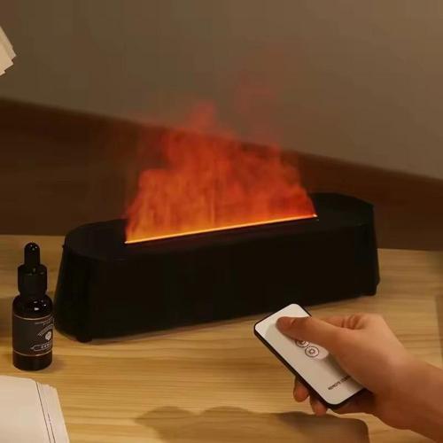 Alev Aroma Difüzör Lamba Ultrasonik Aromaterapi Nebulizatör Hava Nemlendirici Uçucu Yağ Difüzörü