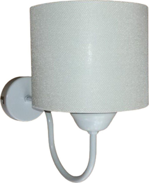Beyaz Metal İskelet Duvar Aplik.Başlık Çap: 15 Cm