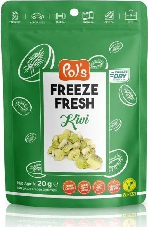 Pol’s Freeze Fresh Dondurularak Kurutulmuş Kivi 20 G