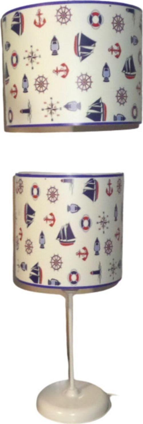 Genç Çocuk Odası Denizci Yelkenli Dümenli Avize Abajur Seti