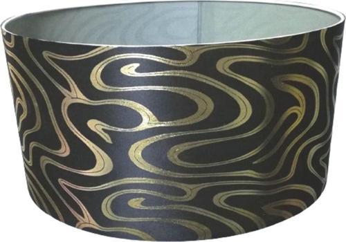Siyah Gold Zebra Lambader Şapkası Lambader Başlığı 38 Çap