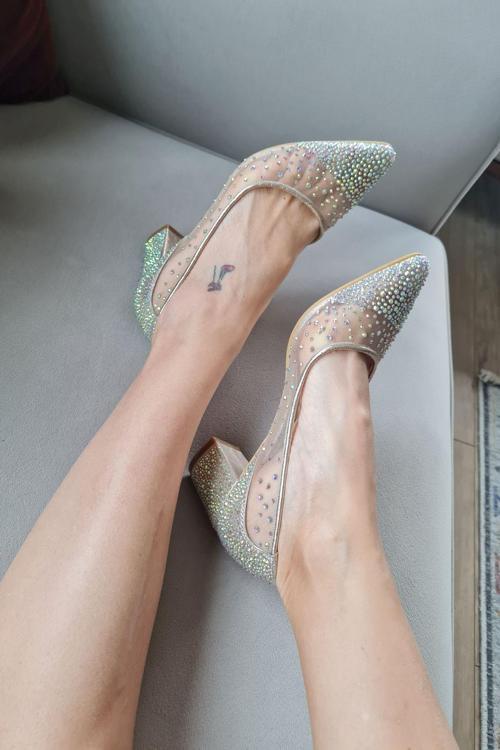 Kadın Abiye İnci Ayakkabı 135 5465Kt Abiye Ayakkabılar