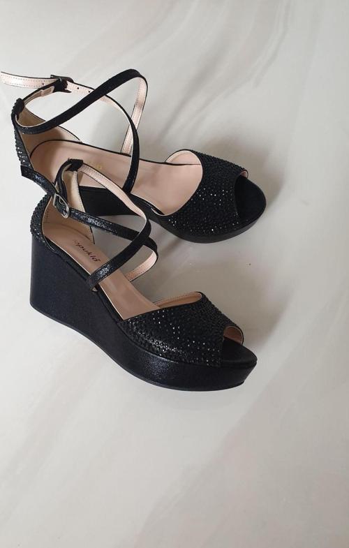 Kadın Feta Taşlı Ayakkkabı 036 4176 Abiye Ayakkabılar