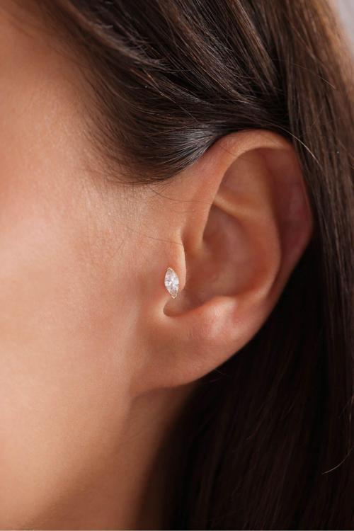 Markiz Taşlı Tragus Küpe