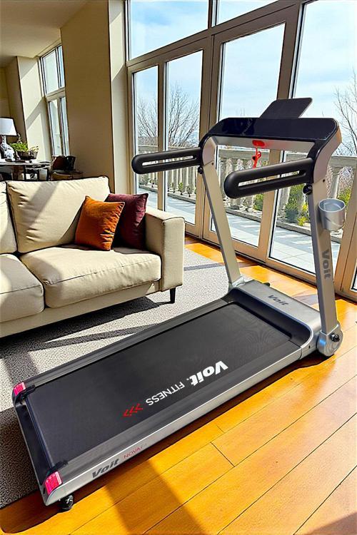 Novafit Koşu Bandı Bluetooth Uygulamalı Hoparlörlü Led Ekran Katlanabilir 46cm Geniş Bant Siyah