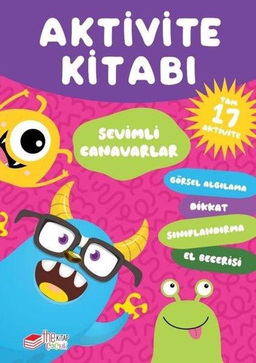 Sevimli Canavarlar - Aktivite Kitabı - Tam 17 Aktivite