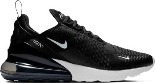 Air Max 270 Unisex Sneaker Black-White Swoosh Günlük Spor Ayakkabı Siyah-Beyaz Swoosh