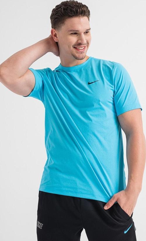 Dri Fit UV Hyverse Versatile Fitness Training Tshirt Erkek Tişört Mavi