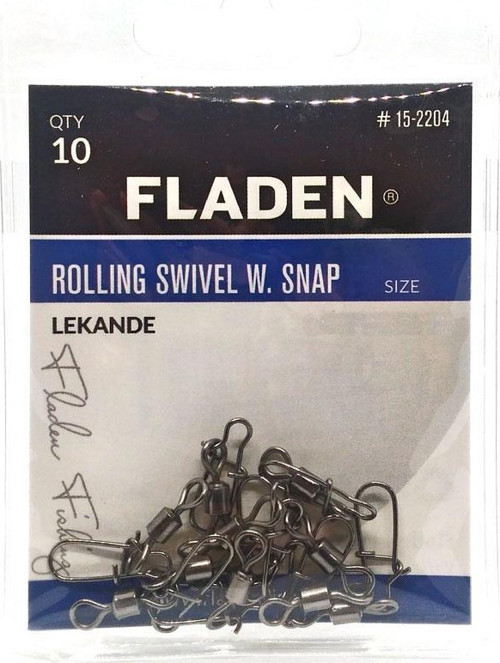 Lekande Rolling Swivel W.Snap Klipsli Fırdöndü NO:1/0