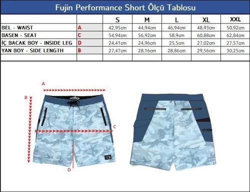 Performance Short Camo Indigo İndigo-S