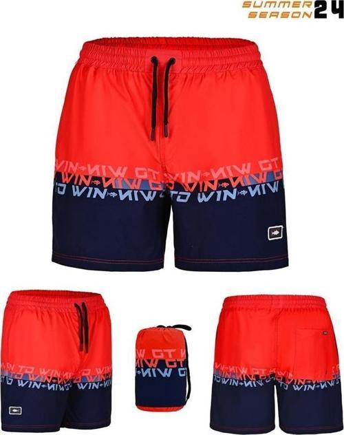Pro Angler Short Mayo Scarlet Dark Navy L