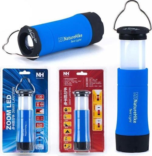 3IN1 MultiFonksiyonel LED Kamp Lambası MAVİ