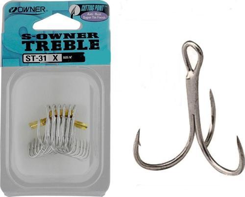 S-Owner Treble 5631 ST-31TN Çarpma Olta İğnesi NO:4