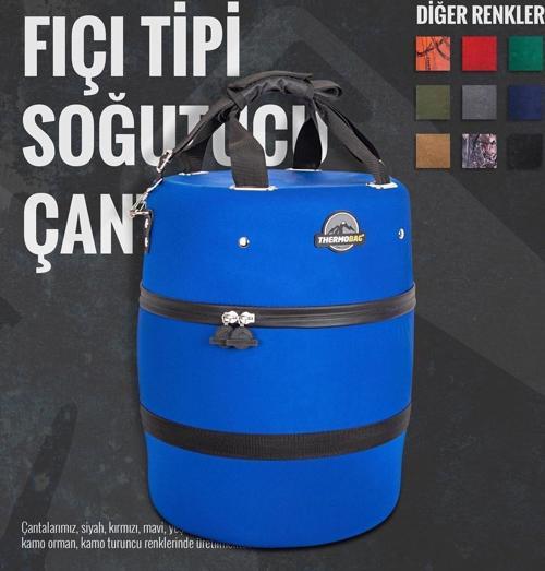 Fıçı Tipi Soğutucu Termos Çanta Buzluk 14 Lt SİYAH