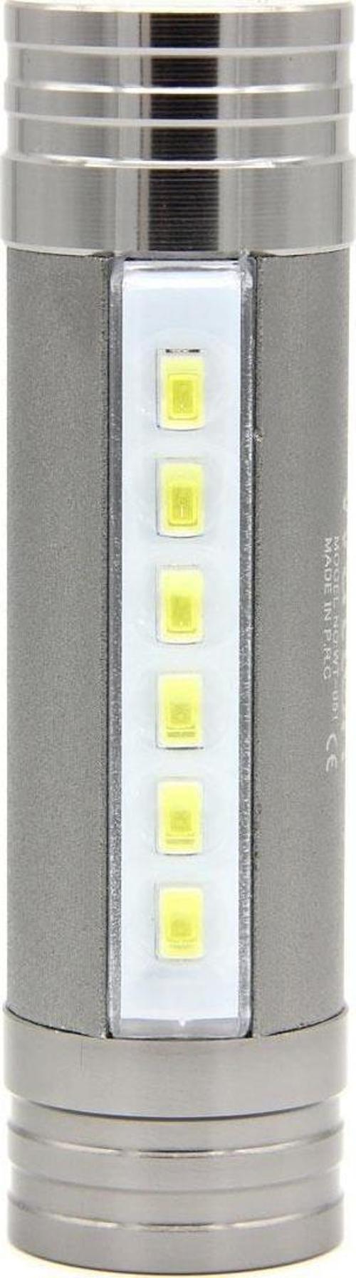 Black Watton Mobile PowerBank Kafa Feneri GRİ