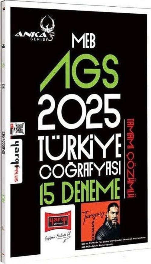 Yargı 2025 MEB-AGS Türkiye Coğrafyası 15 Deneme Çözümlü Anka Serisi - Turgay Kocakaya Yargı Yayınları