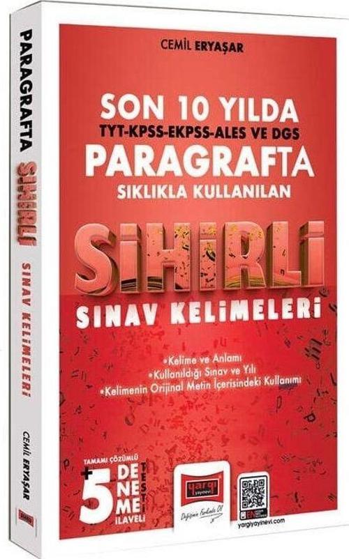 Yargı TYT KPSS ALES DGS İçin Paragrafta Sıklıkla Kullanılan Sihirli Sınav Kelimeleri (5 Deneme İlaveli) Yargı Yayınları
