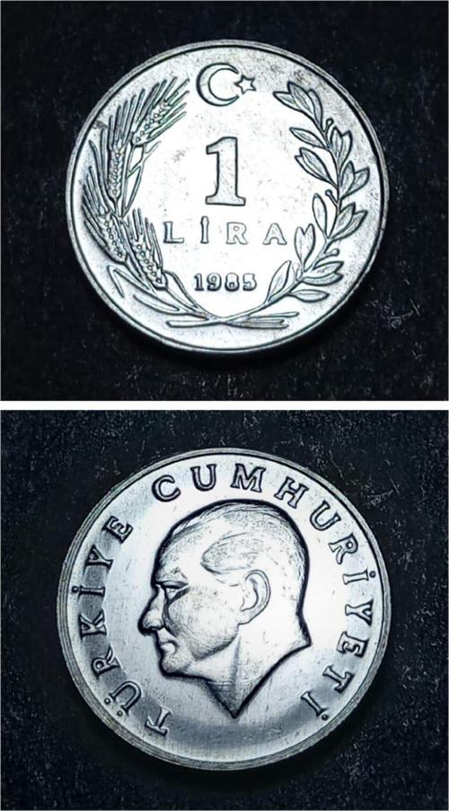 Escoines Koleksiyon 399636751c9070cd20 1985 Alüminyum 1lira ÇİL+ eski madeni para