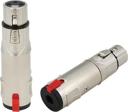 RX-J387 XLR 3 pin Dişi - 6.3mm Stereo Dişi Çevirici - Roxtone