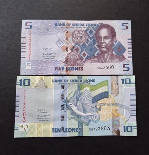 Escoines Koleksiyon 3996367e0a8f9d7155 2022 Sierra 5/10 leones takım ÇİL Yabancı Eski Kağıt Para