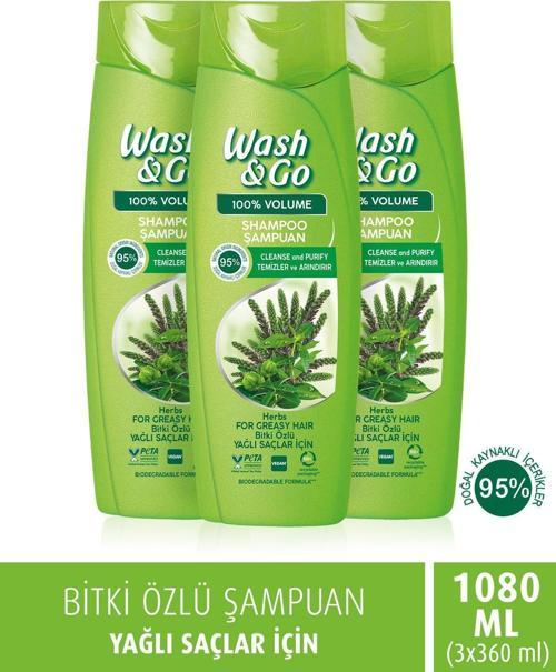Bitki Özlü Şampuan 360 Ml X3 Adet