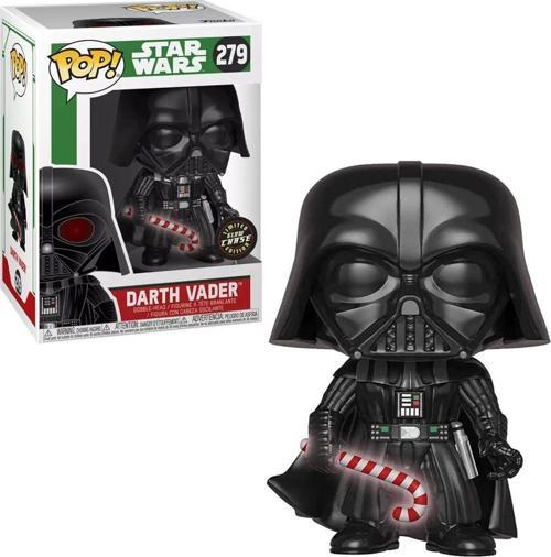Pop Star Wars: Holiday - Darth Vader With Candy Cane Glow-İn-The-Dark Chase Funko Pop! Vinyl Figure