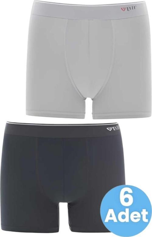 Erkek 6'Lı Likralı Pamuklu Boxer