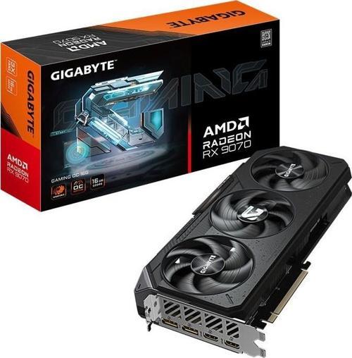 GIGABYTE Radeon RX 9070 GAMING OC 16GB RGB Lighting 256Bit AMD Ekran Kartı