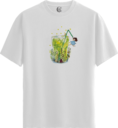 Lemonade Dream - %100 Pamuklu Kadın Beyaz Tişört - Premium Quality