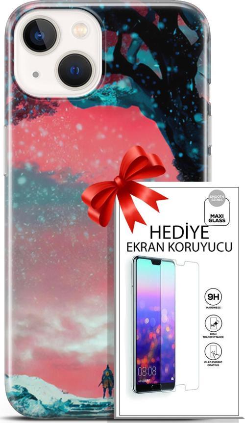 Apple İphone 13 Mini Kılıf Orijinal Seri Neo 01 Bıçaklı Joker Telefon Kılıfı + Ekran Koruyucu