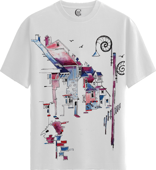 Neon Alley - %100 Pamuklu Erkek Beyaz Tişört - Premium Quality
